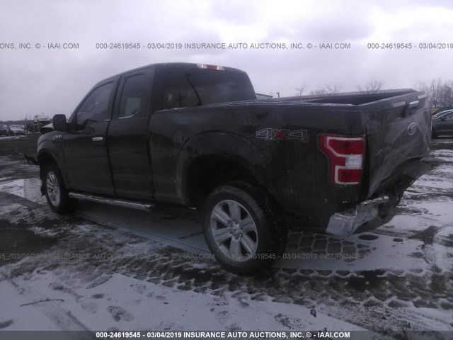 1FTFX1EG5JFA70870 - 2018 FORD F150 SUPER CAB BLACK photo 3