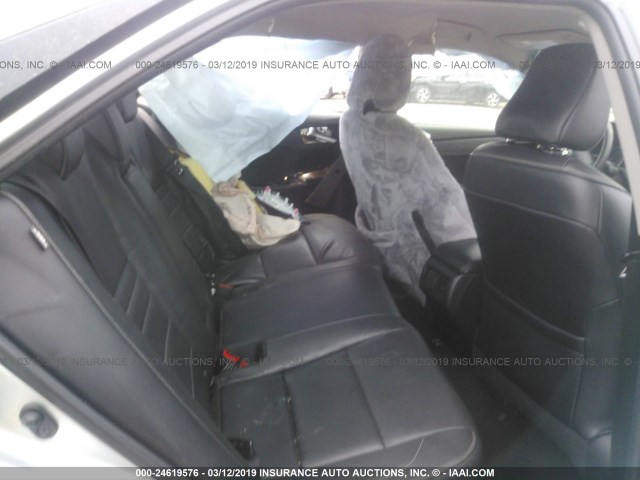 4T4BF1FK1FR494717 - 2015 TOYOTA CAMRY LE/XLE/SE/XSE SILVER photo 8