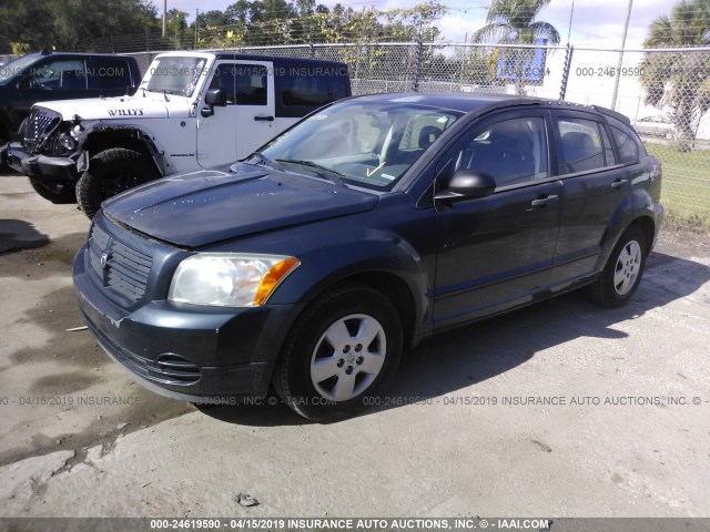 1B3HB28B57D183317 - 2007 DODGE CALIBER GRAY photo 2