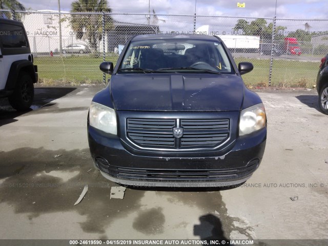 1B3HB28B57D183317 - 2007 DODGE CALIBER GRAY photo 6