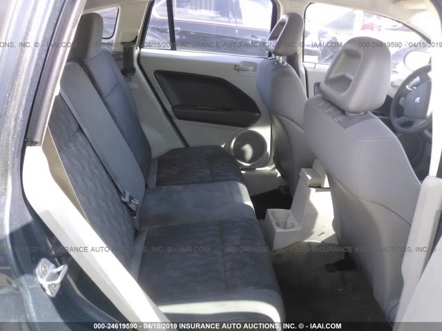 1B3HB28B57D183317 - 2007 DODGE CALIBER GRAY photo 8