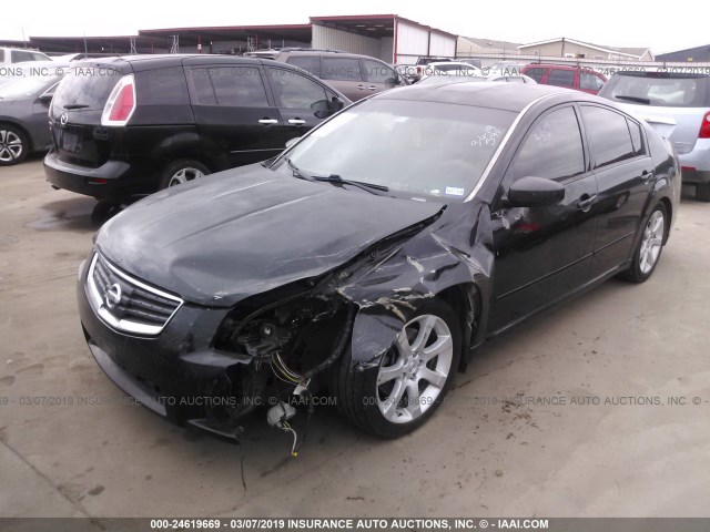 1N4BA41EX8C808699 - 2008 NISSAN MAXIMA SE/SL BLACK photo 2