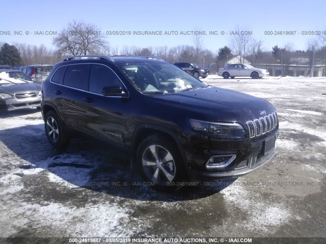 1C4PJMDX5KD345983 - 2019 JEEP CHEROKEE LIMITED BLACK photo 1