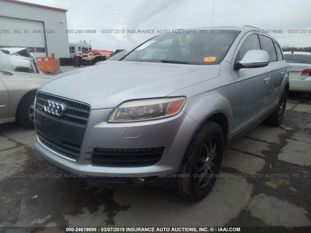 WA1BY74L47D057460 - 2007 AUDI Q7 3.6 QUATTRO PREMIUM SILVER photo 2