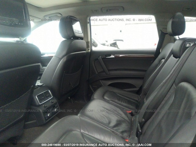 WA1BY74L47D057460 - 2007 AUDI Q7 3.6 QUATTRO PREMIUM SILVER photo 8