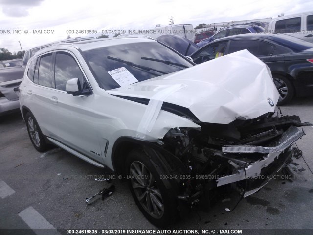 5UXTR9C56JLD60714 - 2018 BMW X3 XDRIVEM40I WHITE photo 1