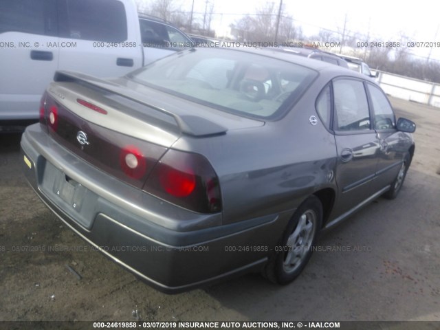 2G1WH55K629115102 - 2002 CHEVROLET IMPALA LS GOLD photo 4