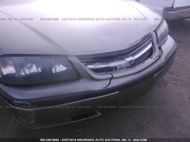 2G1WH55K629115102 - 2002 CHEVROLET IMPALA LS GOLD photo 6