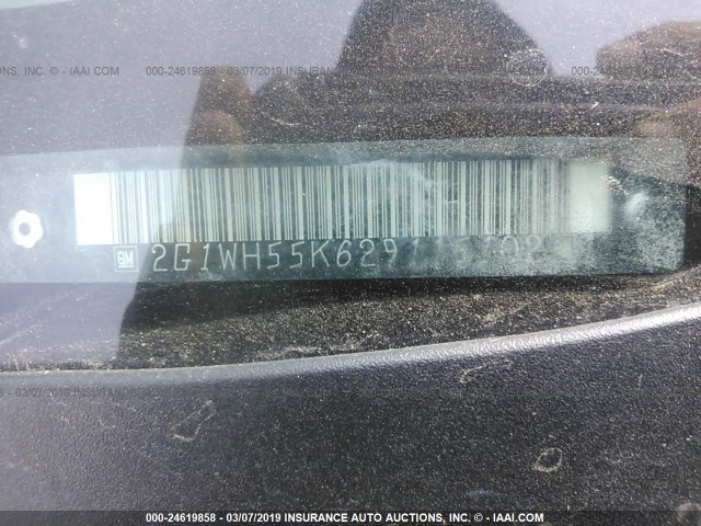 2G1WH55K629115102 - 2002 CHEVROLET IMPALA LS GOLD photo 9