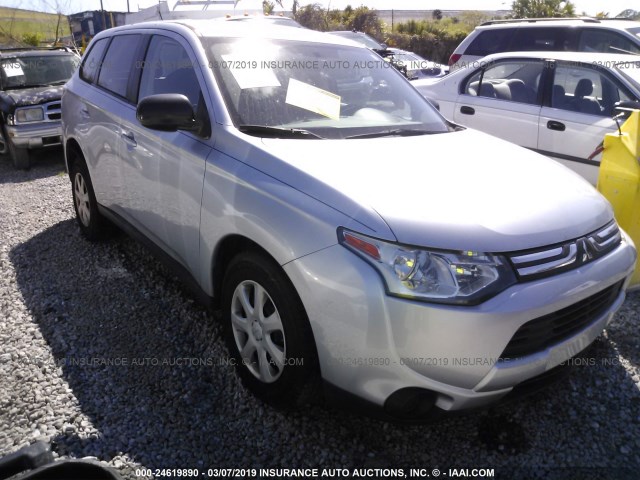 JA4AD2A3XEZ009864 - 2014 MITSUBISHI OUTLANDER ES SILVER photo 1