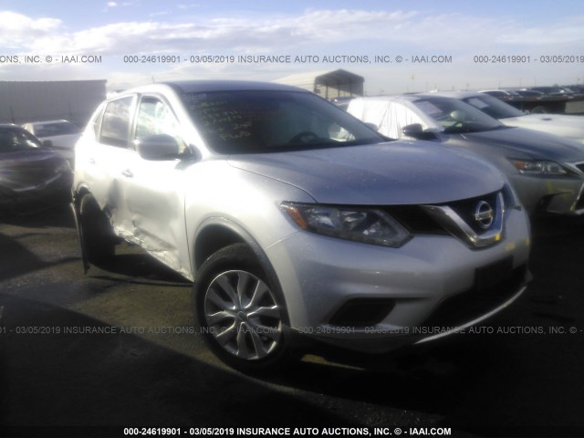 KNMAT2MT3GP601979 - 2016 NISSAN ROGUE S/SL/SV SILVER photo 1