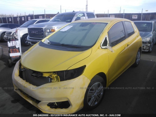 3HGGK5H43JM734371 - 2018 HONDA FIT LX YELLOW photo 2