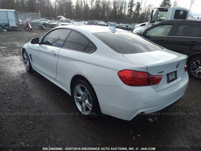 WBA3N9C50GK250621 - 2016 BMW 428 XI WHITE photo 3