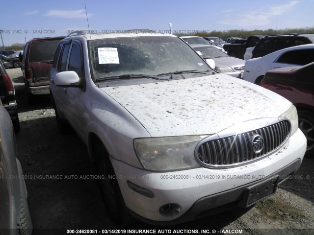 5GADT13S662281425 - 2006 BUICK RAINIER CXL WHITE photo 1