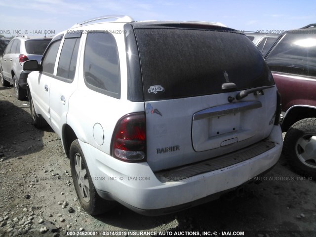 5GADT13S662281425 - 2006 BUICK RAINIER CXL WHITE photo 3