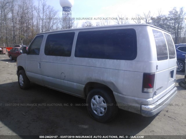 1FMEE1169VHA00342 - 1997 FORD ECONOLINE E150 SILVER photo 3