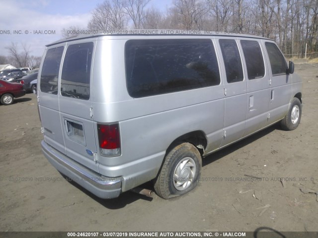 1FMEE1169VHA00342 - 1997 FORD ECONOLINE E150 SILVER photo 4