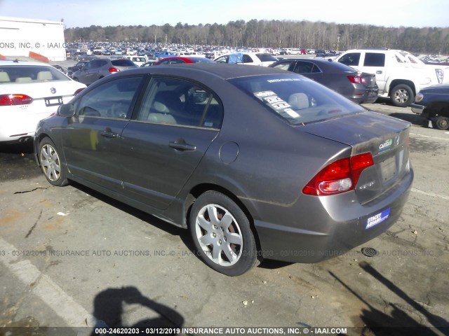 1HGFA16577L038318 - 2007 HONDA CIVIC LX Boz foto 3