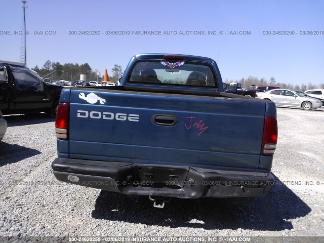 1B7FL16X62S638045 - 2002 DODGE DAKOTA SXT BLUE photo 8