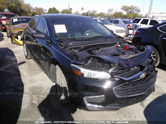 1G1ZB5ST8HF291404 - 2017 CHEVROLET MALIBU LS BLACK photo 1