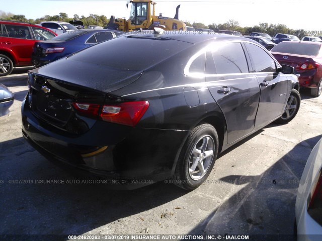 1G1ZB5ST8HF291404 - 2017 CHEVROLET MALIBU LS BLACK photo 4