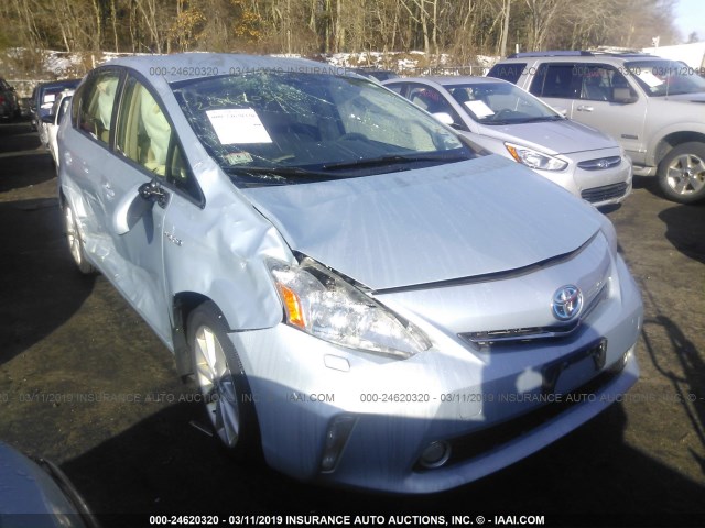 JTDZN3EU3C3131447 - 2012 TOYOTA PRIUS V BLUE photo 1