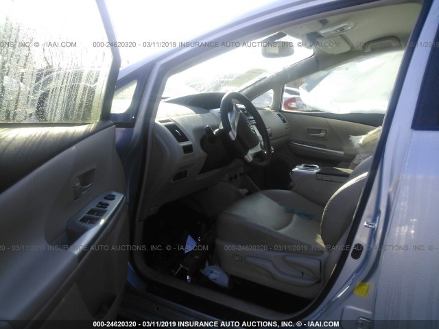 JTDZN3EU3C3131447 - 2012 TOYOTA PRIUS V BLUE photo 5