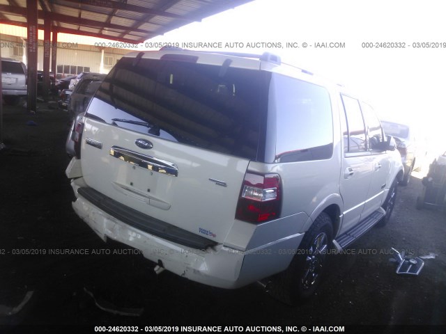 1FMFU20577LA41042 - 2007 FORD EXPEDITION LIMITED WHITE photo 4