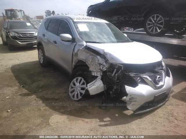 KNMAT2MT9GP709832 - 2016 NISSAN ROGUE S/SL/SV SILVER photo 1