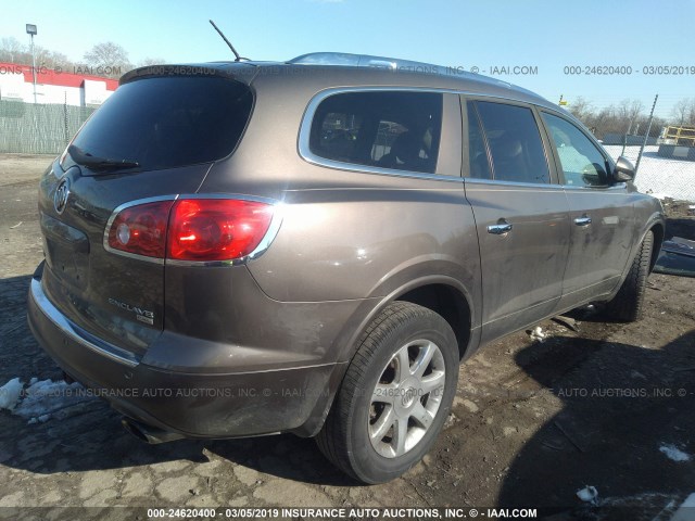 5GAEV23D09J122772 - 2009 BUICK ENCLAVE CXL BROWN photo 4