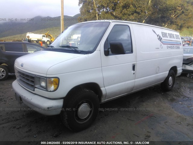 1FTEE14N5SHA93136 - 1995 FORD ECONOLINE E150 VAN WHITE photo 2