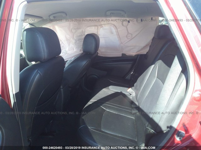 JN8AS5MT5AW010185 - 2010 NISSAN ROGUE S/SL/KROM RED photo 8