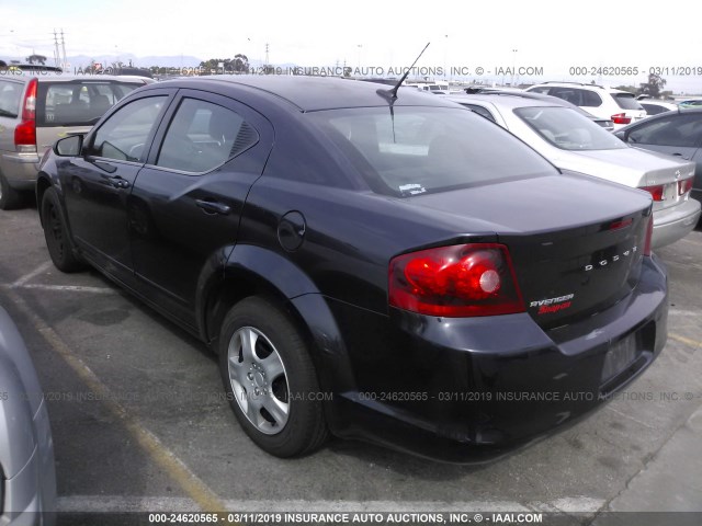 1B3BD4FB7BN528638 - 2011 DODGE AVENGER EXPRESS BLUE photo 3