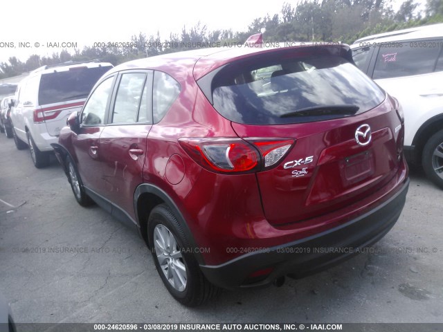 JM3KE2BE9F0449059 - 2015 MAZDA CX-5 SPORT RED photo 3