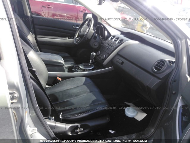 JM3ER4DLXB0374603 - 2011 MAZDA CX-7 SILVER photo 5