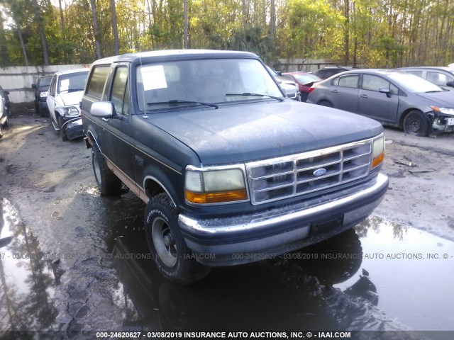 1FMEU15N2RLB48520 - 1994 FORD BRONCO U100 GREEN photo 1