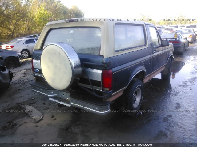 1FMEU15N2RLB48520 - 1994 FORD BRONCO U100 GREEN photo 4