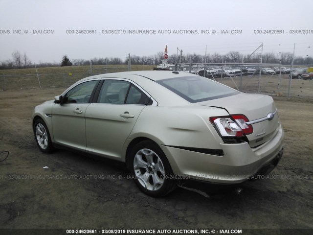 1FAHP2EW6BG133482 - 2011 FORD TAURUS SEL GOLD photo 3