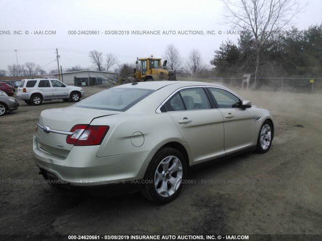 1FAHP2EW6BG133482 - 2011 FORD TAURUS SEL GOLD photo 4