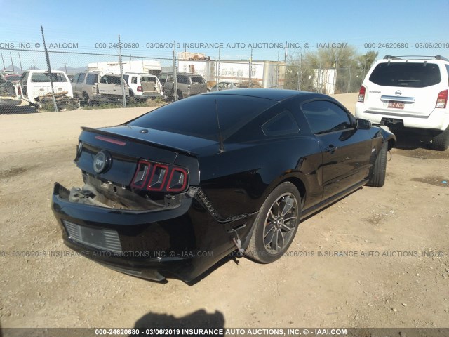 1ZVBP8CF3D5232603 - 2013 FORD MUSTANG GT BLACK photo 4