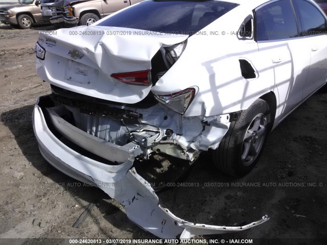 1G1ZB5ST1HF195503 - 2017 CHEVROLET MALIBU LS WHITE photo 6