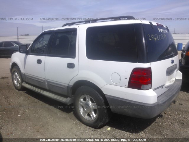 1FMPU16515LA90210 - 2005 FORD EXPEDITION XLT WHITE photo 3