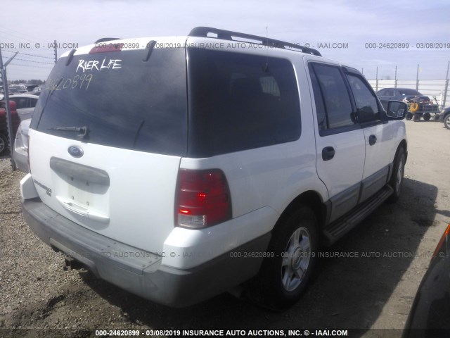 1FMPU16515LA90210 - 2005 FORD EXPEDITION XLT WHITE photo 4