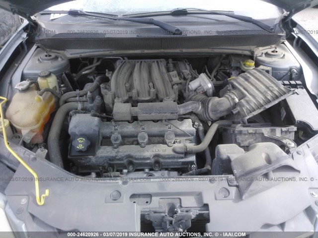 1C3CC5FD9AN155991 - 2010 CHRYSLER SEBRING LIMITED SILVER photo 10