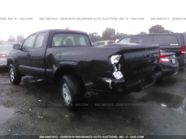 5TFRX5GN0HX100460 - 2017 TOYOTA TACOMA ACCESS CAB/SR/SR5 შავი ფოტო 3