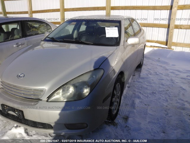 JTHBF30G230104255 - 2003 LEXUS ES 300 SILVER photo 2