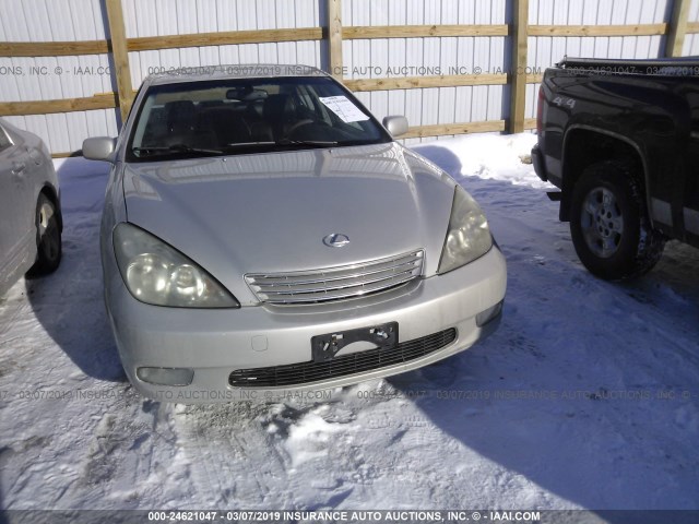 JTHBF30G230104255 - 2003 LEXUS ES 300 SILVER photo 6