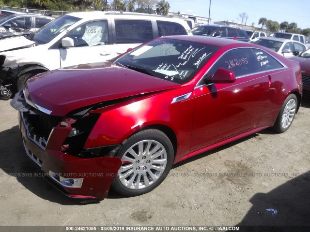 1G6DJ1E37D0109720 - 2013 CADILLAC CTS PERFORMANCE COLLECTION RED photo 2