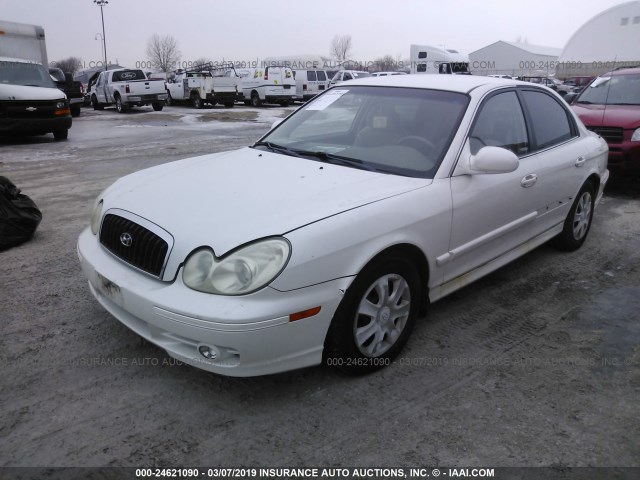 KMHWF25S83A903523 - 2003 HYUNDAI SONATA GL WHITE photo 2