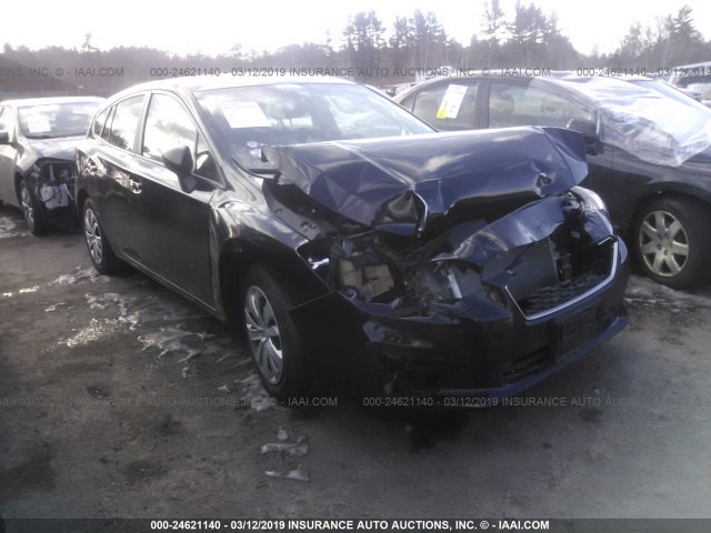 4S3GTAA6XJ3714989 - 2018 SUBARU IMPREZA BLACK photo 1